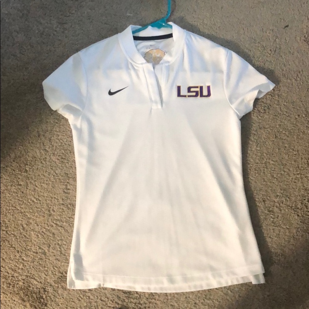 Nike LSU golf polo